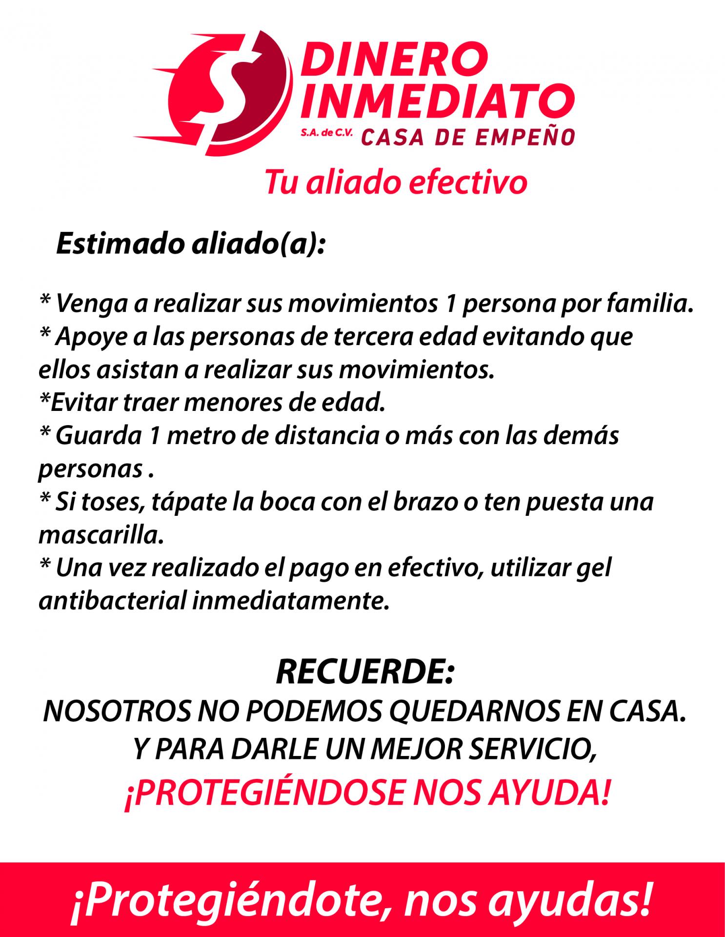 Medidas de Prevención en Sucursales 